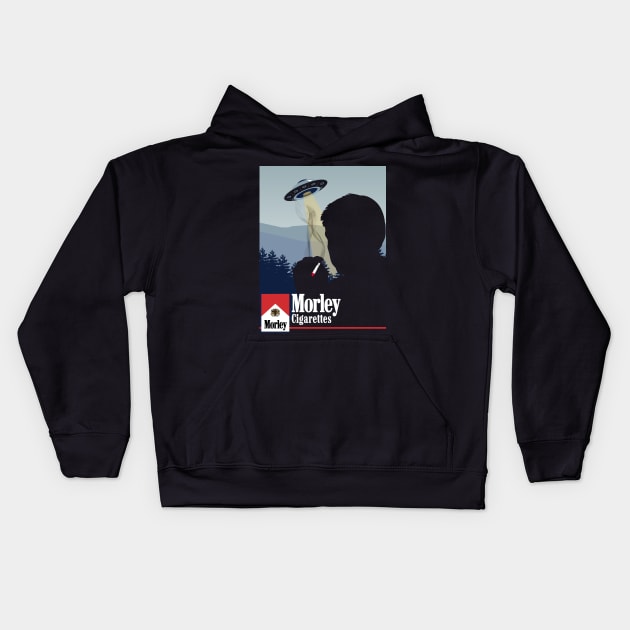 Morley Cigarettes - Cancer Man Kids Hoodie by Meta Cortex